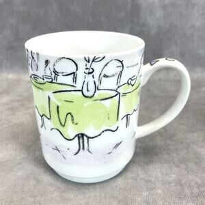 Discontinued Studio Nova Promenade De Paris TPC49 Cafe France Coffee Mug Bottom